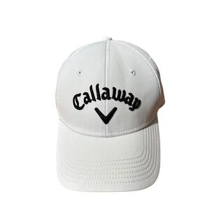 Callaway Golf Hat Adjustable Unisex OSFA White Sporty Athleisure